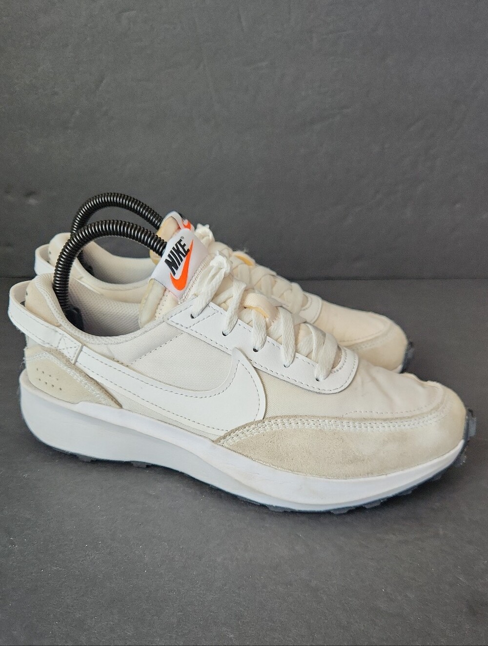 Nike Waffle Debut White Grey Women’s Shoes Size 7.5 Runners VG - Picture 3 of 7
